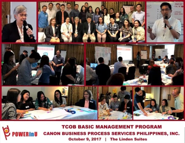Canon 2017 TCOB Basic Mgmt Program