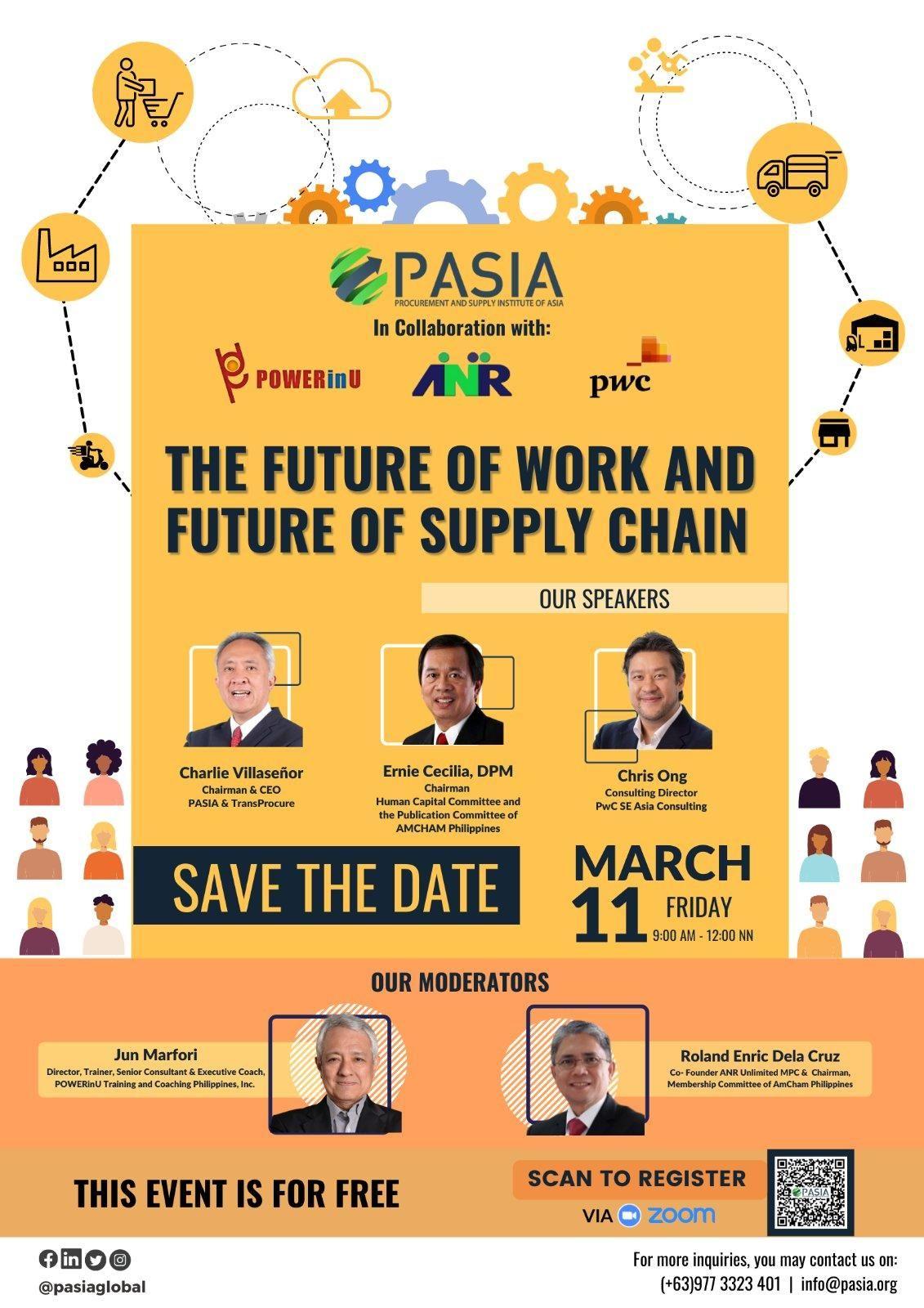 PASIA March 11 2022 The Future of Work and Future of Supply Chain
