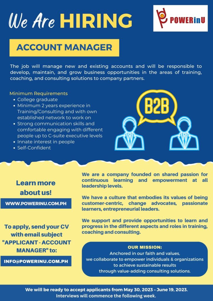 JOB AD Account Manager 1
