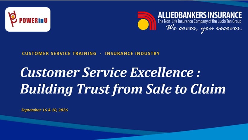 POWERinU Training and Coaching Philippines 17 Customer Service Excellence for ABIC